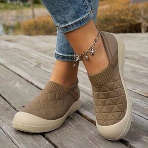 Barefoot flexible Casual Slip-On Quilted zero drop Sneaker shoes